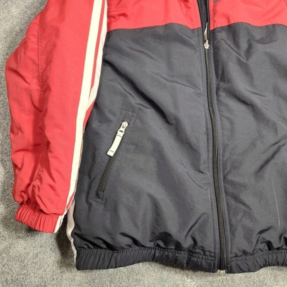 Nike Reversible Red Black Fleece Track Jacket Men's‎ Large Zip Up - Picture 13 of 15